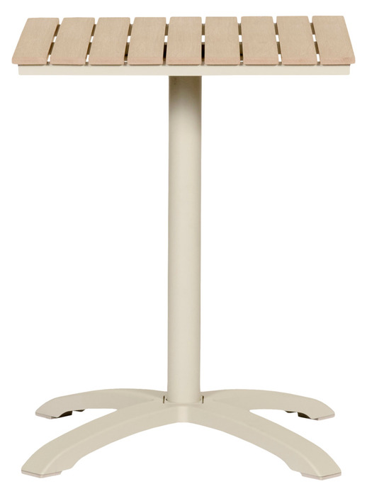 Cafébord Dover Sandgrå/Teak 58 x 58 cm Sunlife